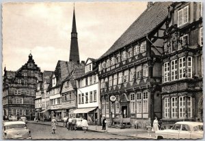 Hameln Osterstrabe Germany Buildings Street View Real Photo RPPC Postcard