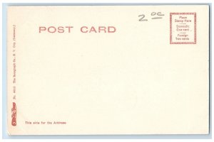 c1905 Episcopal Church Building Tower View Trees Derby Connecticut CT Postcard