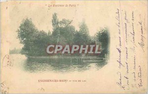 Old Postcard Enghien Les Bains lake view The surroundings of Paris