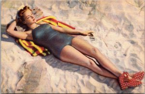 Pinups Girl On The Beach