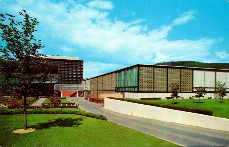 New York The Corning Glass Center Rear View