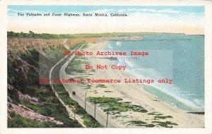 CA, Santa Monica, California, Palisades, Coast Highway, EC Kropp No 25122