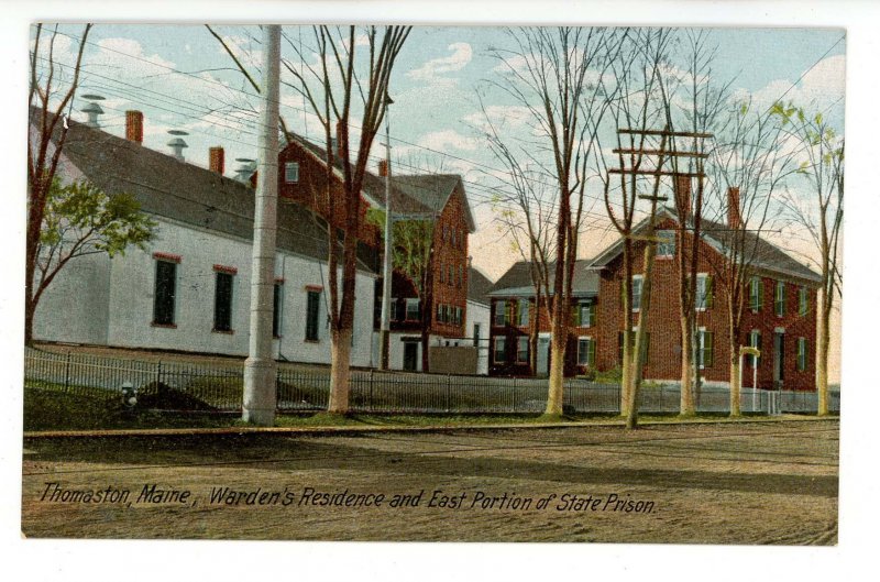 ME - Thomaston. Warden's Residence & Eastern Wall of Prison