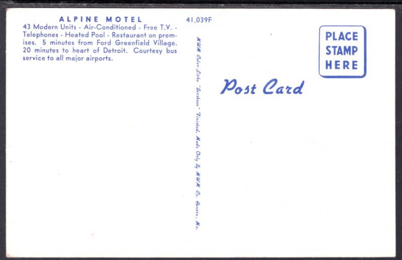 Alpine Motel,Inkster,MI