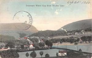 Delaware Water Gap Pennsylvania Birdseye View Of City Antique Postcard K69348