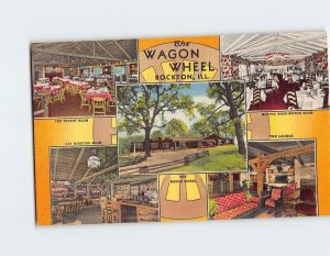 Postcard The Wagon Wheel, Rockton, Illinois