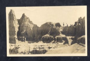 RPPC BADLANDS SOUTH DAKOTA SD CEDAR PARK VINTAGE REAL PHOTO POSTCARD