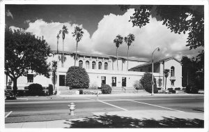 RPPC Postcard Califonria Pasadena Public Library 1963 23-6603