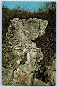 1960 Thurmont Maryland Vintage Postcard Wolf Rock Catoctin Mountain Park Outcrop