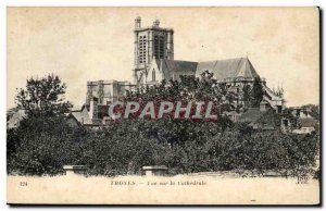 Troyes Old Postcard View of the Cathedral