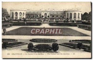 Old Postcard Deauville Casino and gardens