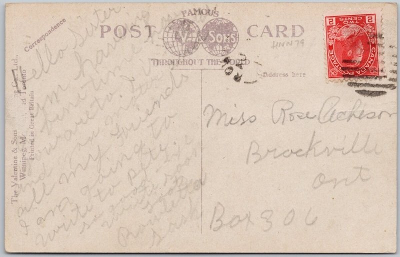 Vintage Moose Jaw Post Office Saskatchewan Lithograph Postcard H80