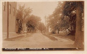 RPPC ACADEMY STREET ROCHESTER NEW HAMPSHIRE KODAK CAMERA REAL PHOTO POSTCARD '12