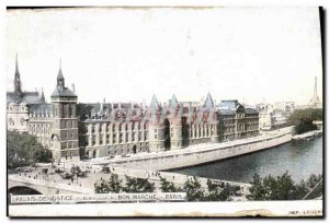 Old Postcard Palais De Justice Bon Marche Paris