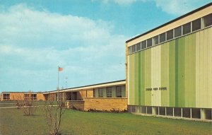 Sturgis, MI Michigan   STURGIS HIGH SCHOOL  ca1960's Vintage Chrome Postcard