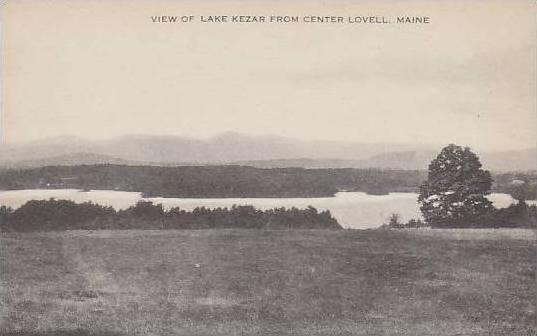 Maine Center Lovell View Of Lake Kezar Artvue