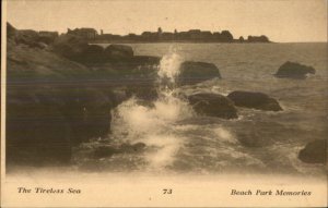 Beach Park CT c1910 Postcard Shore Homes Rocks