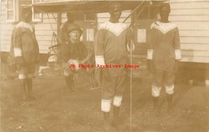 2 Postcards, Sierra Leone, RPPC, Man with His Hammock Boys, Bearers & Servent 