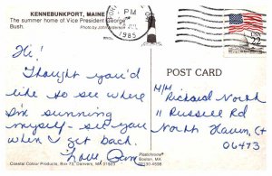 Postcard HOUSE SCENE Kennebunkport Maine ME AR9686