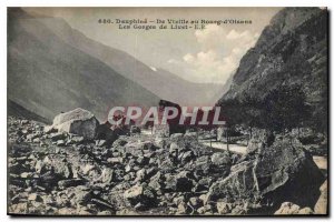 Old Postcard Dauphine De Vizille in Bourg d'Oisans Gorges Livet