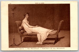 Postcard Paris France Mme Recamier Art Portrait 1910s