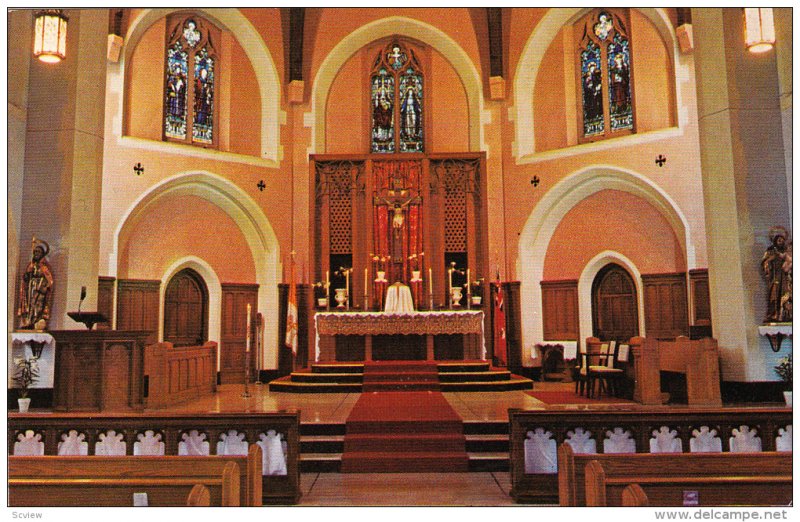 Interior , St. Augustine's Church , VANCOUVER , B.C. , Canada , 50-60s