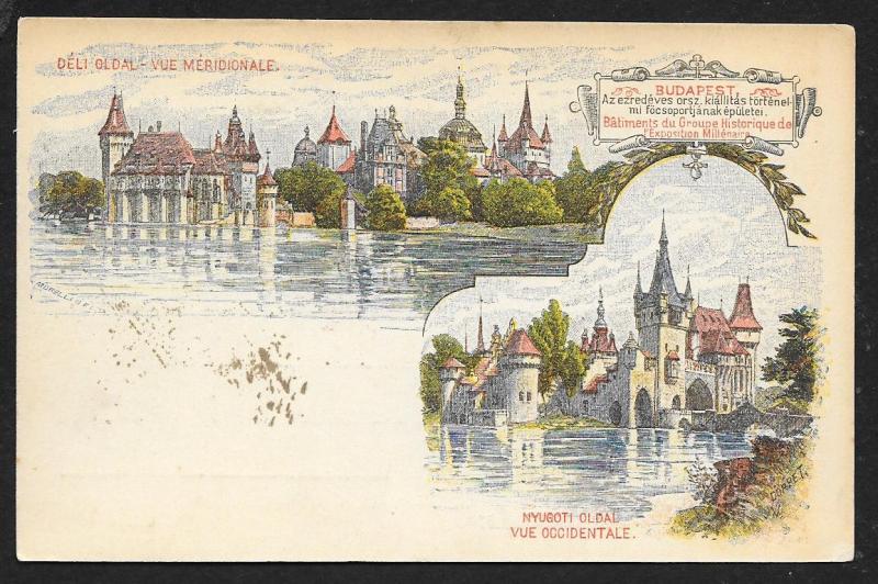 HUNGARY Millenium Exposition Views of Budapest Used c1896