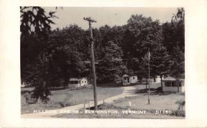 Bennington Vermont Hillside Cabins Real Photo Antique Postcard J54445