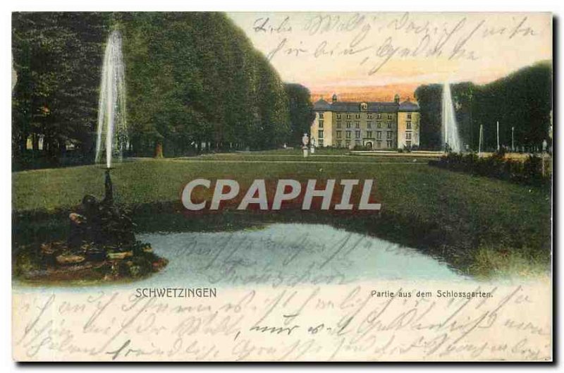 Postcard Old Party aus dem Schlossgarten Schwetzingen