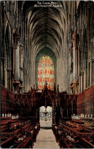 VINTAGE POSTCARD THE CHOIR WEST WESTMINSTER ABBEY LONDON U.K. c. 1910-1912