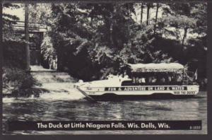 Duck at Little Niagara Falls,Wisconsin Dells,WI Postcard 