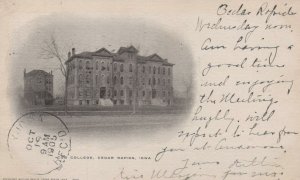 Postcard Coe College Cedar Rapids Iowa IA 1905