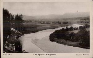 The Spey at Kingussie c1910 Real Photo Postcard