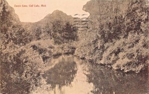 GULL LAKE MICHIGAN~LOVERS LANE~1912 TOM JONES PUBL POSTCARD