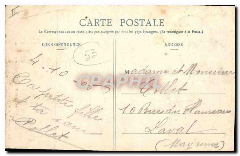 Postcard Old Pontmain Avenue de la Gare