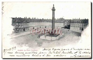 Paris - 1 - Place Vendome Old Postcard