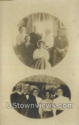 Real Photo, Bell Family in Hancock Point, Maine