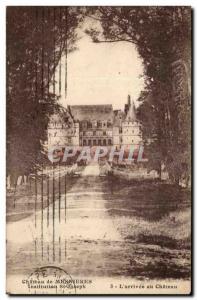 Old Postcard Chateau de St Mesnieres Institution Josph L & # 39arrivee Chateau