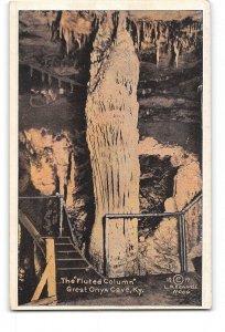 Mammoth Cave Kentucky KY Postcard 1915-1930 Great Onyx Cave Fluted Column