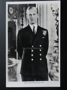 Royalty: Lieut Philip Mountbatten Old RP Postcard