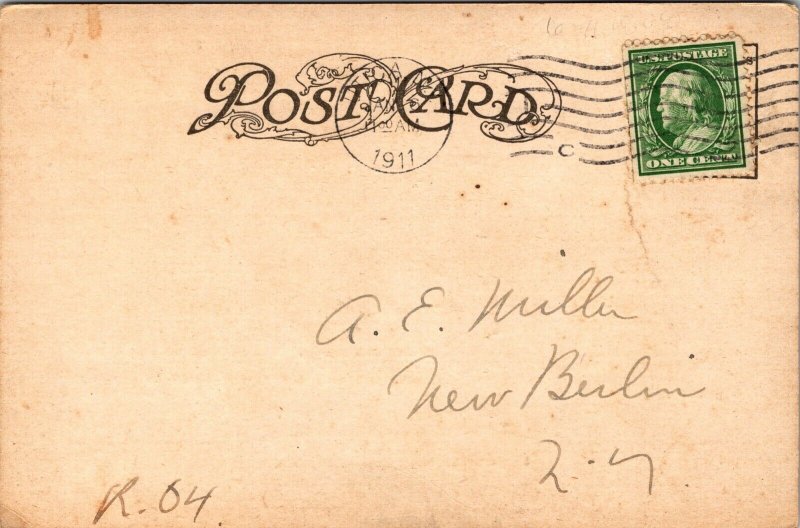 Postcard January 1911 Citizens Trust Company in Utica, New York~2545