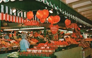 Greetings From World Famous Farmers Market Los Angeles Calif CA Vintage Postcard