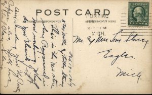Pontiac MI General Stores Co Advertising c1910 Postcard