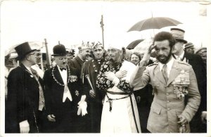 1954 RPPC Postcard; Haile Selassie Emperor Of Ethiopia Visits Germany, VIP's