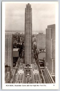 RCA Building Rockefeller Center New York City NY Tower Skyscraper Postcard