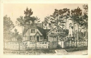 Auto Park Natureland Bandon Beach Oregon 1930s RPPC Photo Postcard 11062