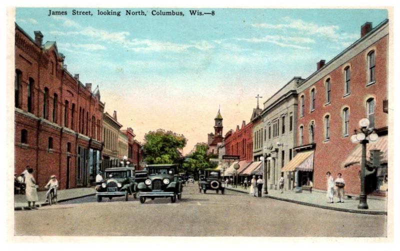 Wisconsin  Columbus , James Street looking North