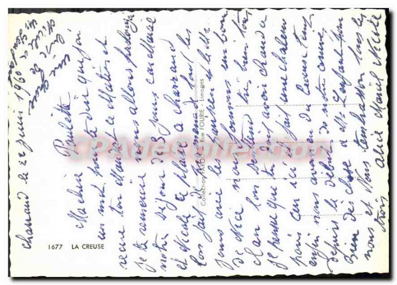 Postcard Modern Creuse Gueret