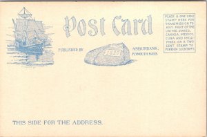 First Universalist Church Plymouth Massachusetts Postcard 1906 AS Burbank UND