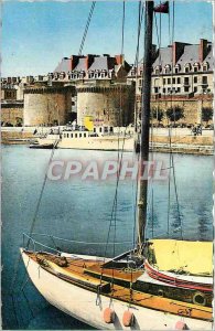 Modern Postcard Saint Malo Cite Corsaire and The Great Gate Yacht Basin